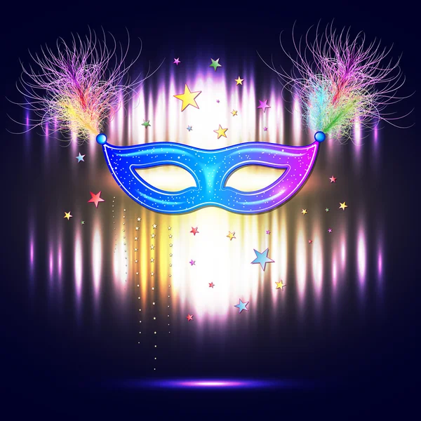 Venetian carnival mask — Stock Vector