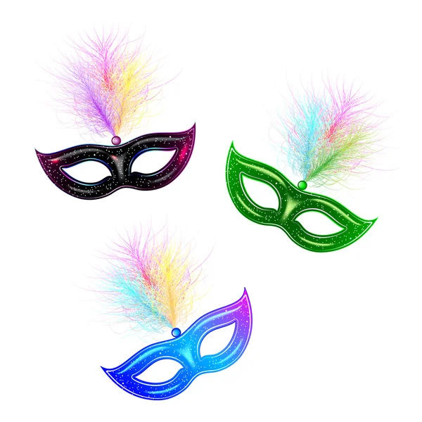 Venetiaanse carnaval masker — Stockvector