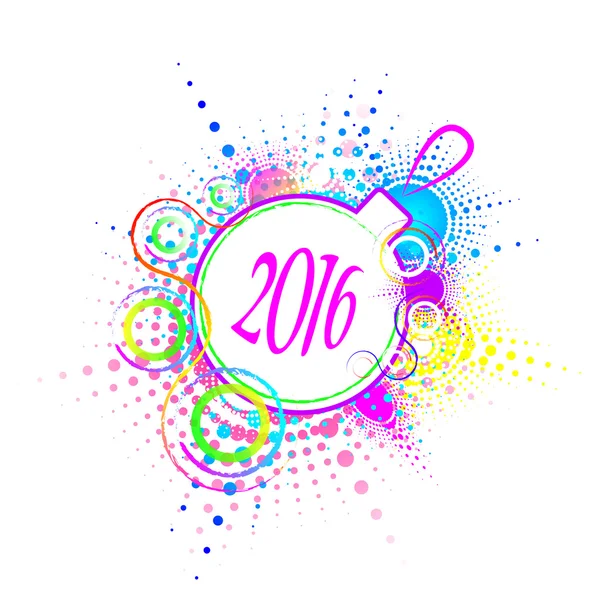Boldog új évet 2016 — Stock Vector