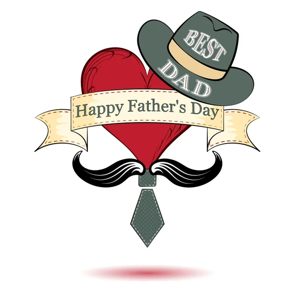 Fathers day,  vector illustration — Stock Vector