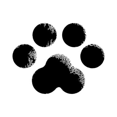 Yazdırma hayvan, vektör çizim pençe