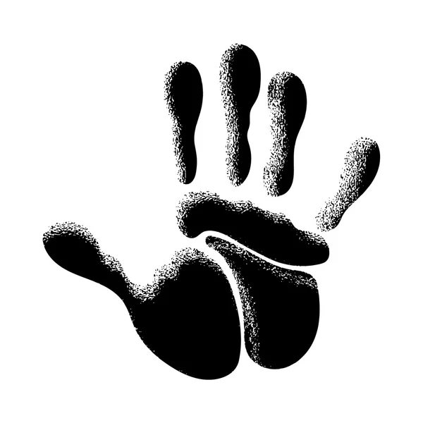 La mano umana — Vettoriale Stock