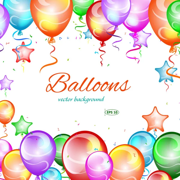 Festive background, balloons — Stock Vector