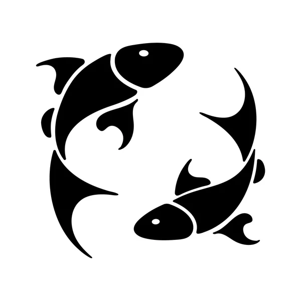 Dierenriemteken Vissen — Stockvector