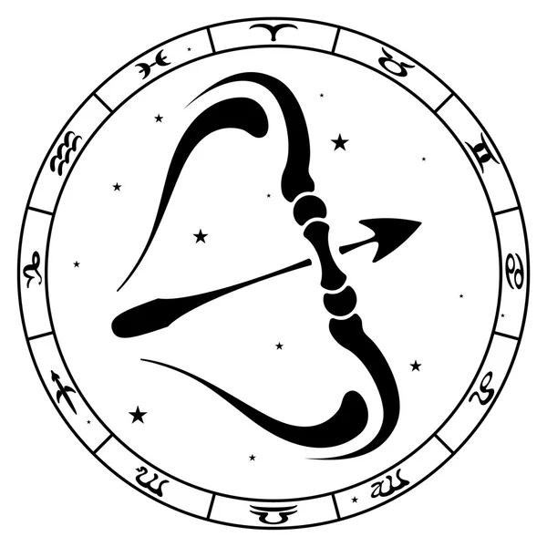 Zodiac sign Sagittarius — Stock Vector