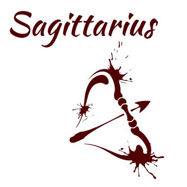 zodiac sign Sagittarius clipart