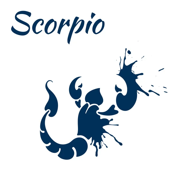 Scorpione segno zodiacale — Vettoriale Stock