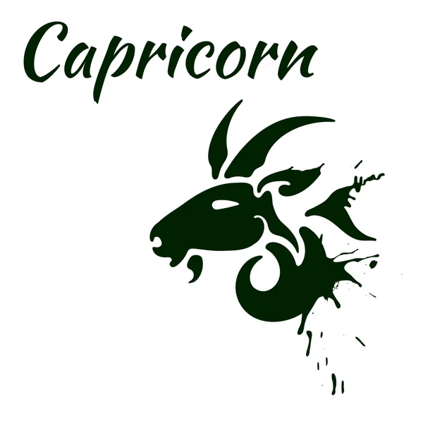 Segno zodiacale Capricorno — Vettoriale Stock