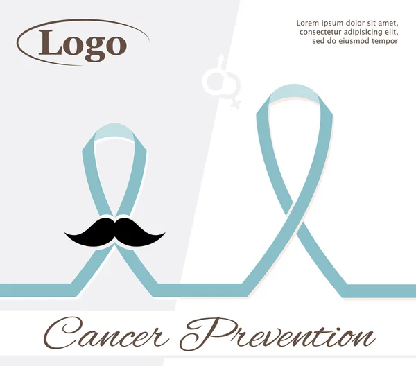 The prevention of cancer — Stock Vector