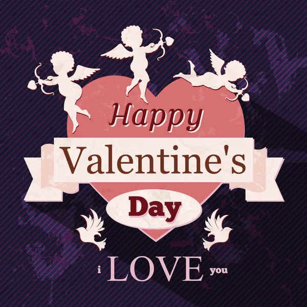 Happy Valentine day — Stock Vector