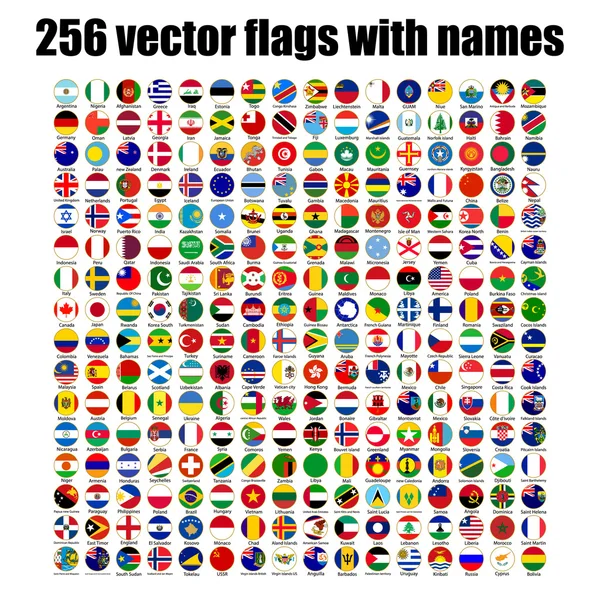 Banderas del mundo — Vector de stock