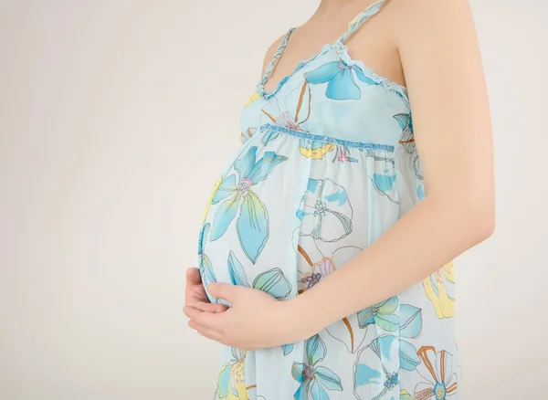 Close up on pregnant belly. — Stock Photo, Image