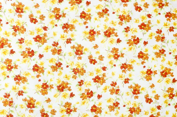 Small floral pattern on fabric. — Stock Photo, Image