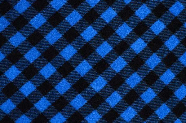 Closeup pada kain meja kotak-kotak kain wol . — Stok Foto