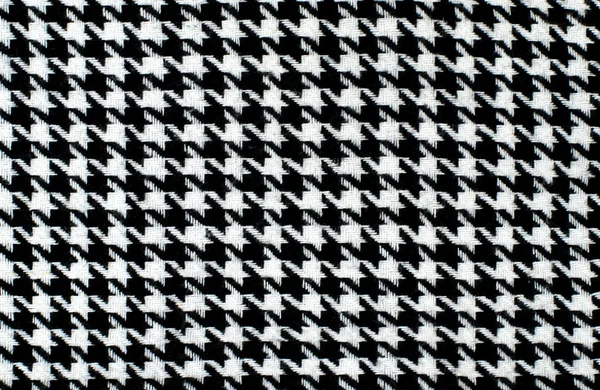 Black and white houndstooth pattern. — Stock Photo, Image