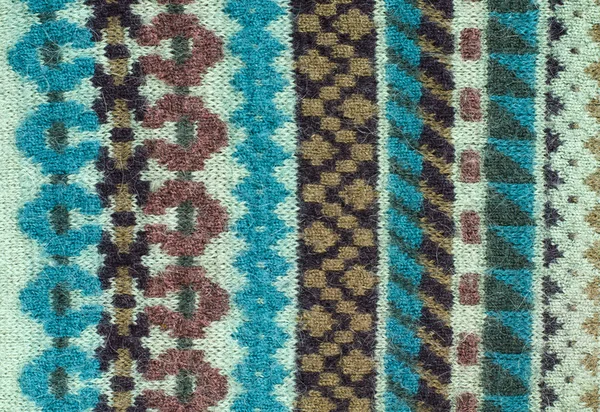 Close up on knit woolen texture. — Stock Photo, Image