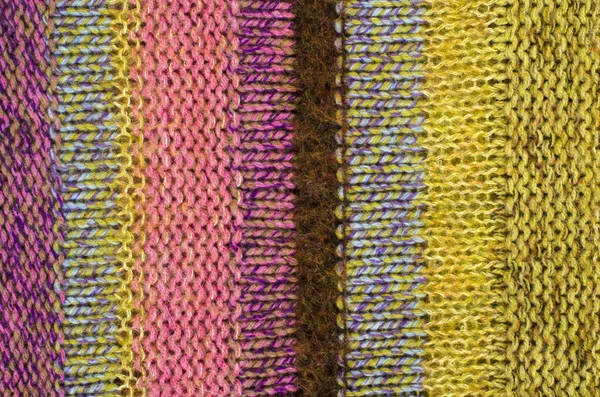 Close up on knit woolen texture. — Stock Photo, Image