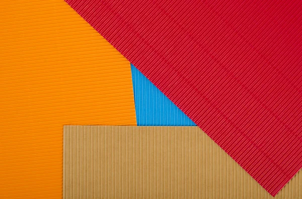 Vlnitý barevný karton. — Stock fotografie