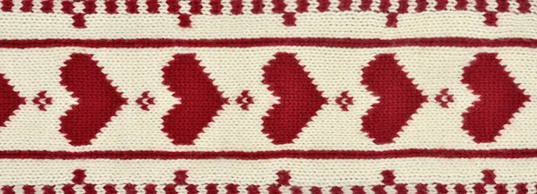 Close up on knit woolen texture. — Stock Photo, Image