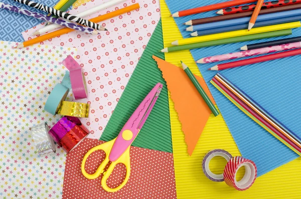 Arts and craft supplies. — Stock Photo, Image