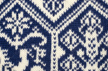 Örgü yün doku üzerinde kapat. 