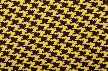 Kahverengi ve sarı houndstooth desen. 