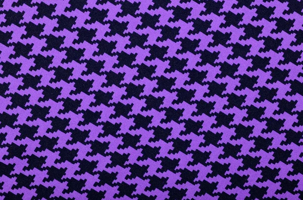 Padrão roxo e preto houndstooth . — Fotografia de Stock