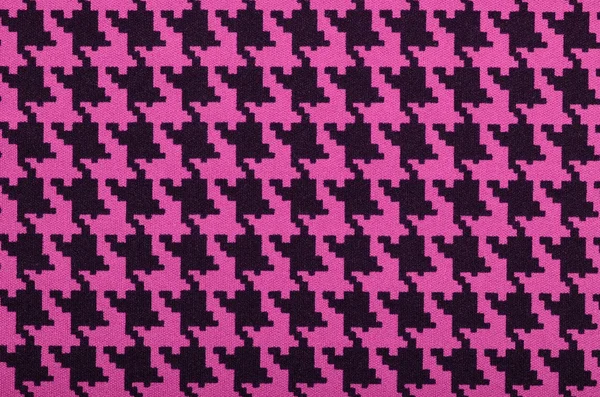 Patrón houndstooth rosa y negro . —  Fotos de Stock