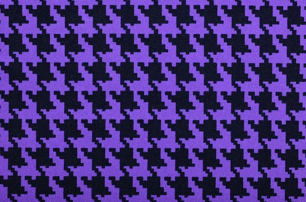 Patrón houndstooth púrpura y negro . — Foto de Stock