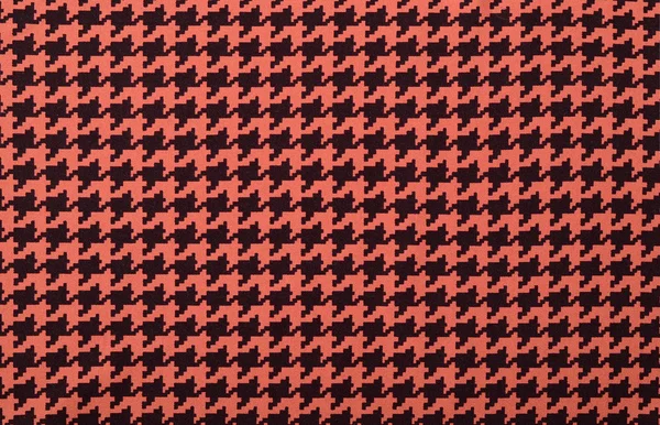 Red and black houndstooth pattern. — Stock Photo, Image