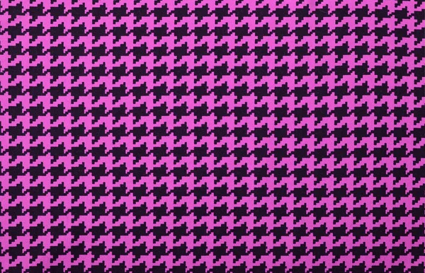 Roze en zwarte houndstooth patroon. — Stockfoto