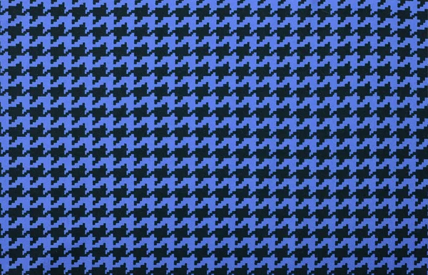 Dark blue and black houndstooth pattern. — Stock Photo, Image