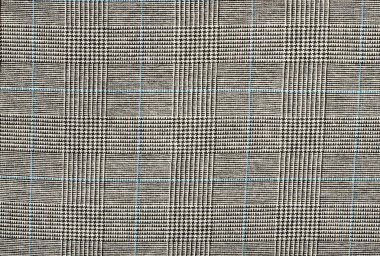 Siyah ve beyaz ile mavi houndstooth desen meydanlarda.