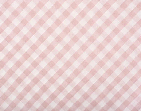 Close up on checkered tablecloth fabric. — Stock Photo, Image