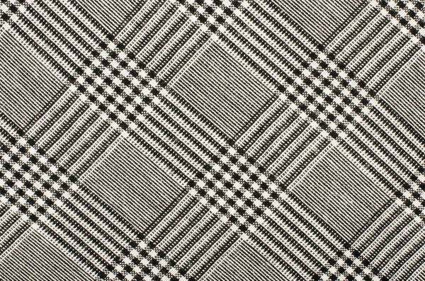 Modèle de pied-de-poule noir et blanc en carrés . — Photo