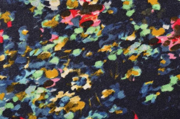 Floral pattern with painted spots on fabric. — Stock Photo, Image
