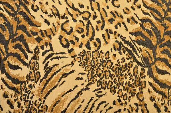 Brązowy i czarny leopard i Tygrys wzór futro. — Zdjęcie stockowe