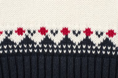 Arka plan olarak yün kazak modeli.