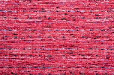 Örgü doku kumaş üzerine yakın çekim.