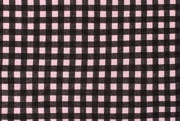 Close up on checkered tablecloth fabric. — Stock Photo, Image