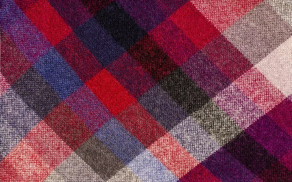 Scottish tartan pattern. Red plaid print as background. — Stock Photo, Image