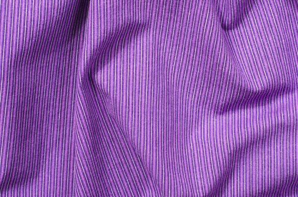 Pruhované fialové textilní vzor jako pozadí. — Stock fotografie