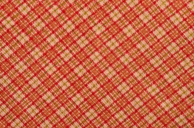 Turuncu Beyaz ekose arka plan olarak yazdırma ile. İskoç ekose deseni.