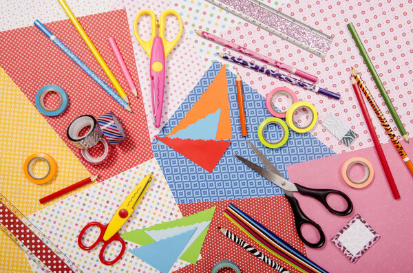 Arts and craft supplies. 