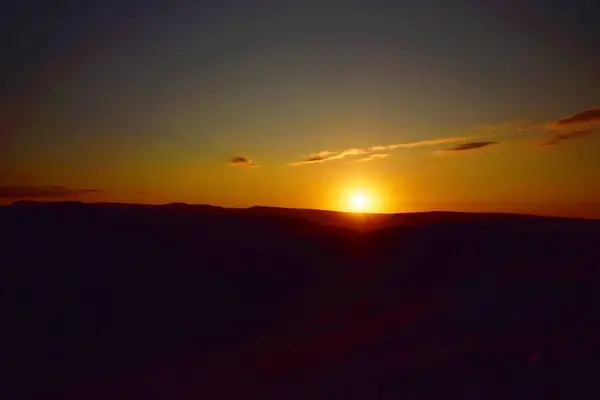 Panorama Západu Slunce Kavkazu Náhorní Plošiny Shijatmaz Horách Severního Kavkazu — Stock fotografie