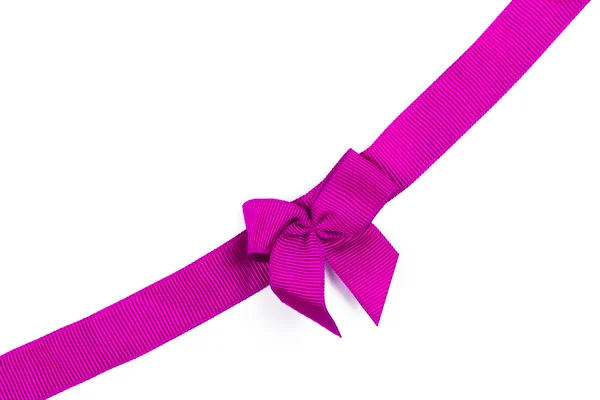 Purple ribbon isolerade — Stockfoto