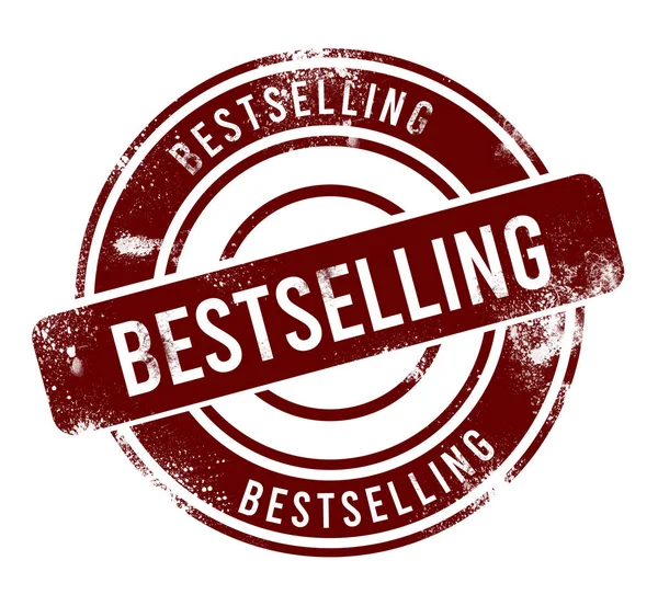 En Çok Satanlar - kırmızı yuvarlak grunge düğmesi, damga