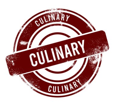 Mutfak - kırmızı yuvarlak grunge düğmesi, damga