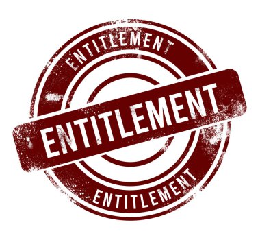 Yetki - kırmızı yuvarlak grunge düğmesi, mühür