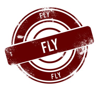 uç - kırmızı yuvarlak grunge düğmesi, damga